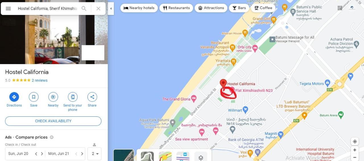 באטומי Hostel California מראה חיצוני תמונה